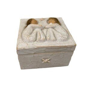 Willow Tree Friendship Lidded Trinket Box Susan Lordi 2003 Demdaco Gift